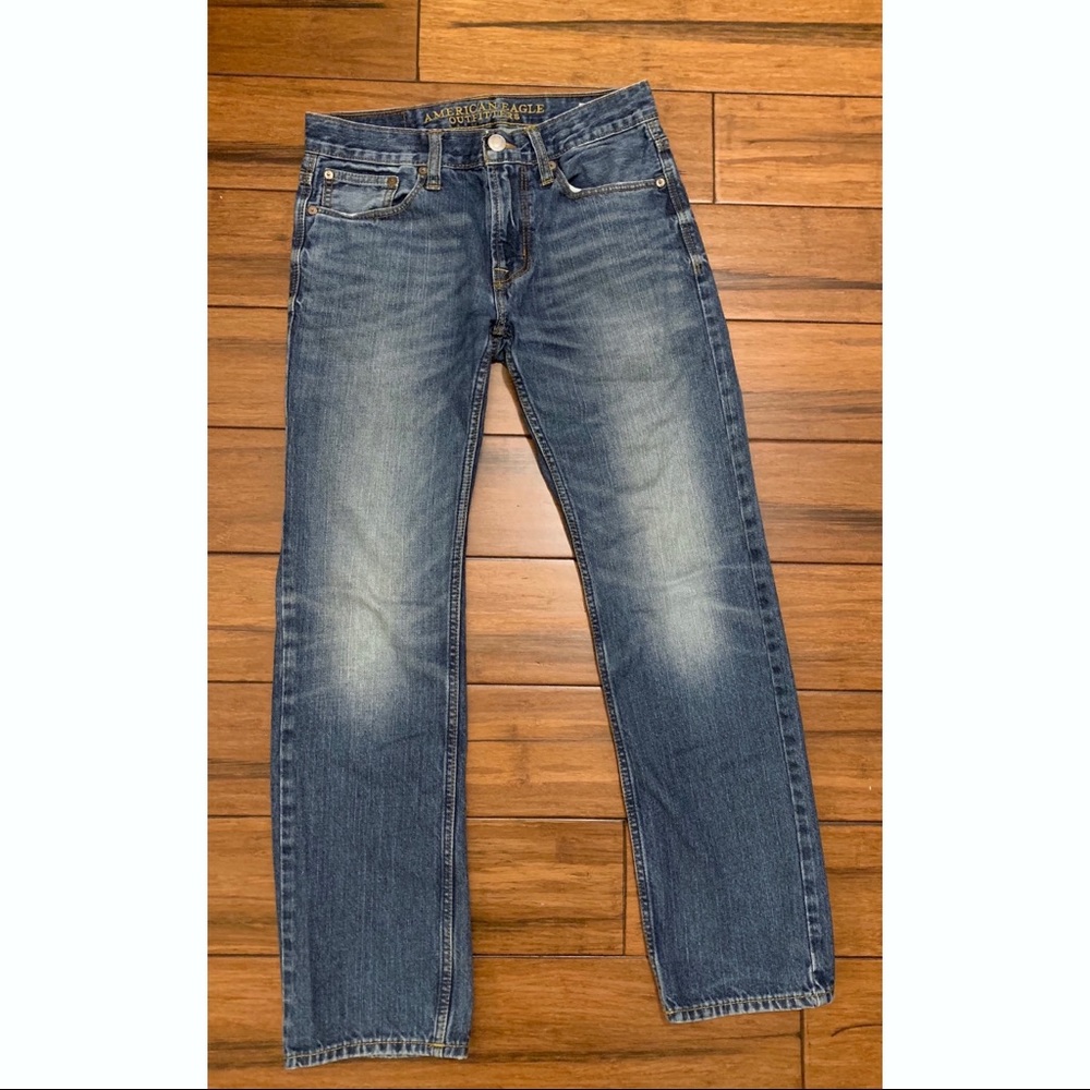 AEO Slim Straight Jeans 28/30 blue medium wash